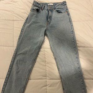 Zara High Waisted Mom Jeans